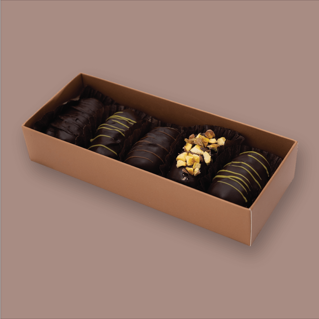Dark Chocolate Dipped Dates Rolled Flavors Mix